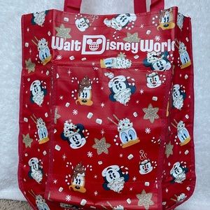 Mickey Minnie Donald folding disney tote bag